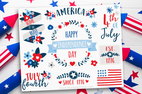 4th of July Flowers Clipart: Graphics & Illustrations Review