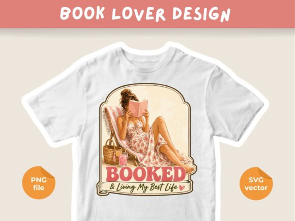 Bookish Watercolor Design, Summer Read Graphics & T-Shirt Designs