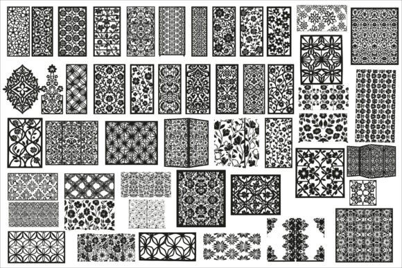 Elegant Pattern Graphics for Crafts and Digital Publishing