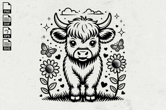 Highland Cow SVG,Floral Highland Cow Svg Graphics and Crafts Review