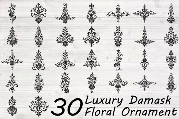 Luxury Damask Floral Ornament Graphics and Crafts Review