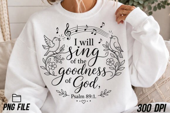 Singing Birds Psalm 89 1 PNG Graphics and T-Shirt Designs Review