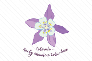 State Flower Colorado Rocky Mountain Columbine for Crafts