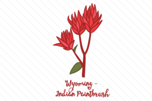 State Flower Wyoming Indian Paintbrush Crafts for Branding